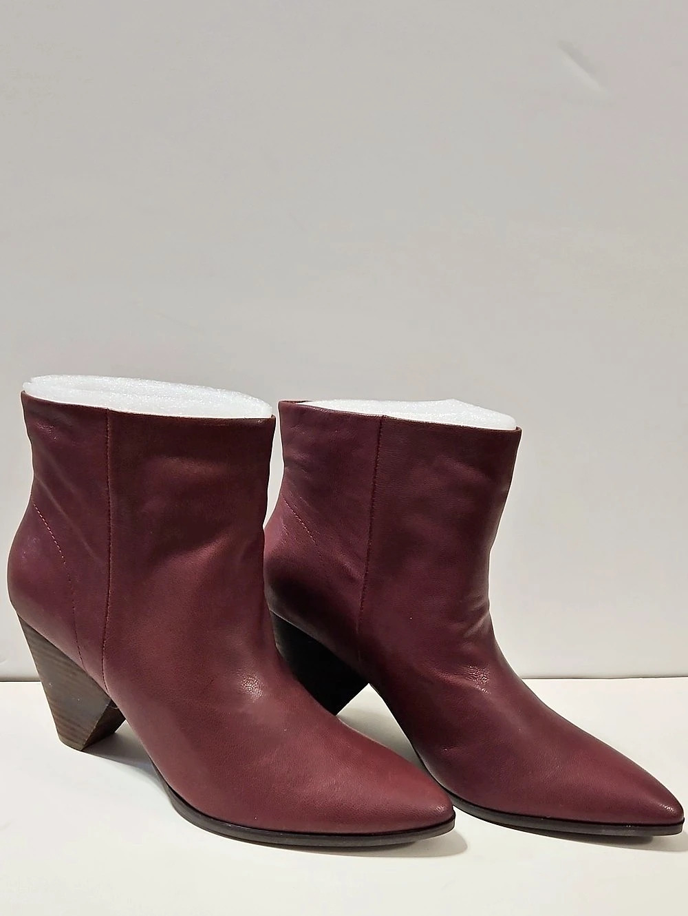 Lucky Brand Munise Bootie Burgundy Pointed-Toe Heeled Ankle Boots